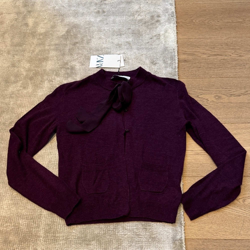 ZARA Elegant Purple Women's Sweater